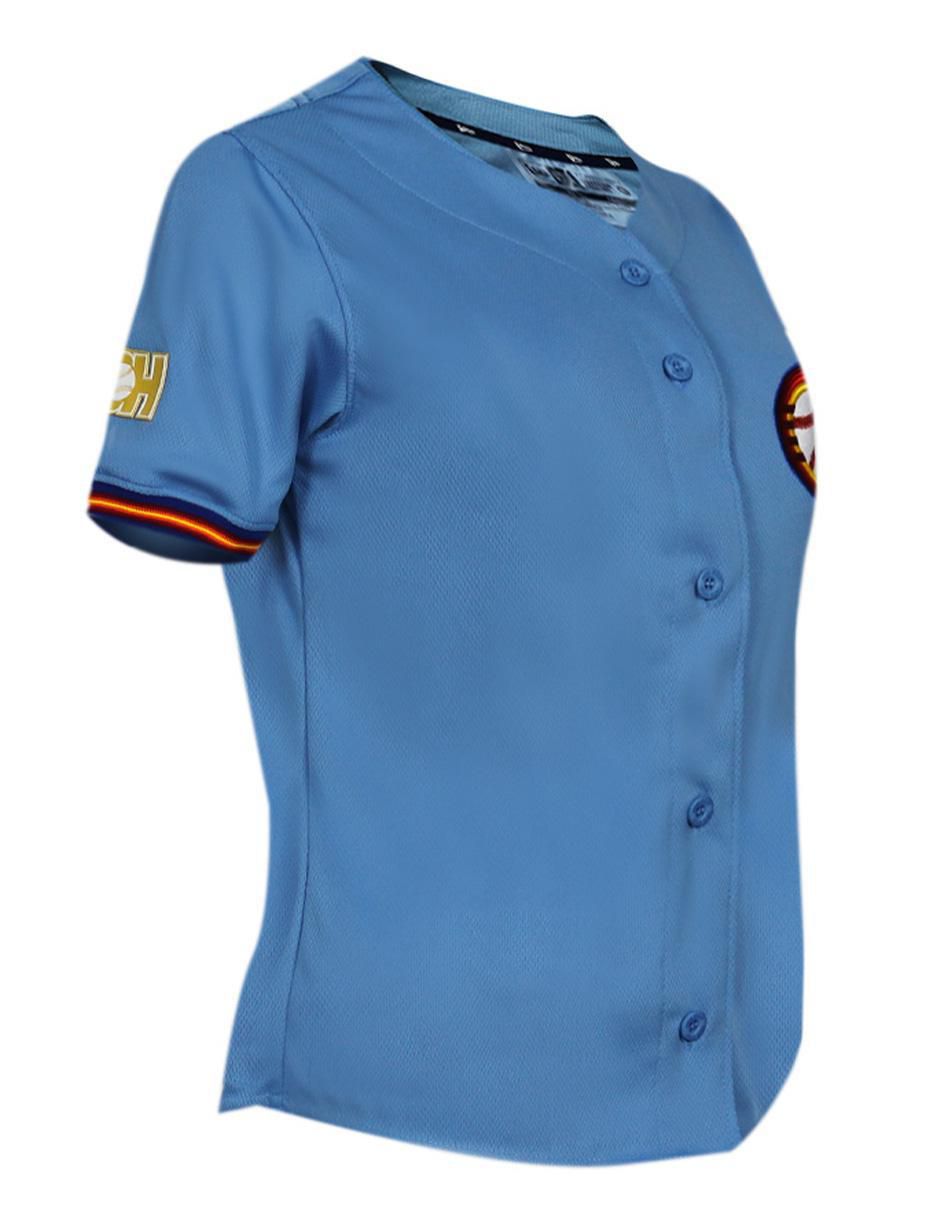 Jersey de Charros de Jalisco visitante manga corta New Era fan para mujer