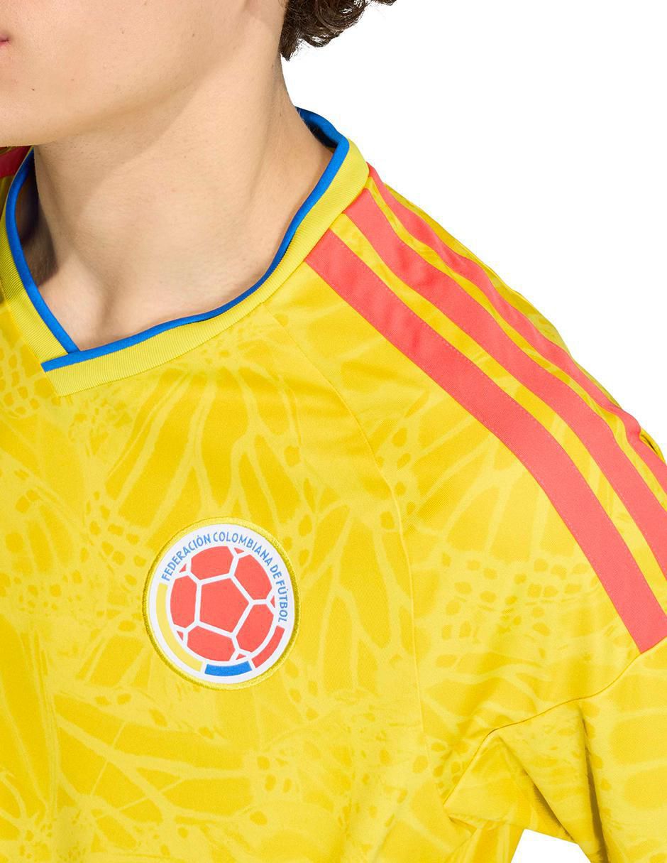 Jersey de Selección de fútbol de Colombia local manga corta para hombre 12