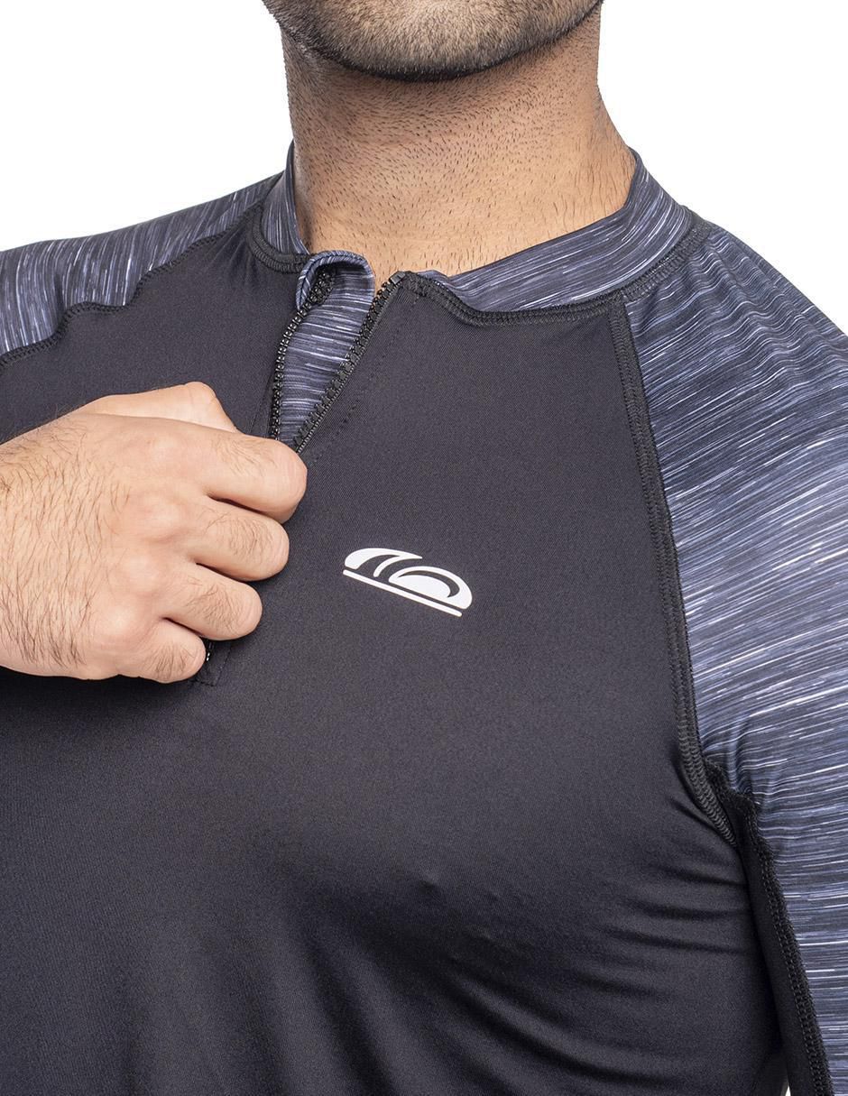 Wetshirt estampado liso para hombre 3