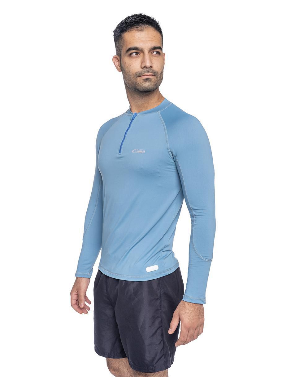 Wetshirt estampado liso para hombre 4