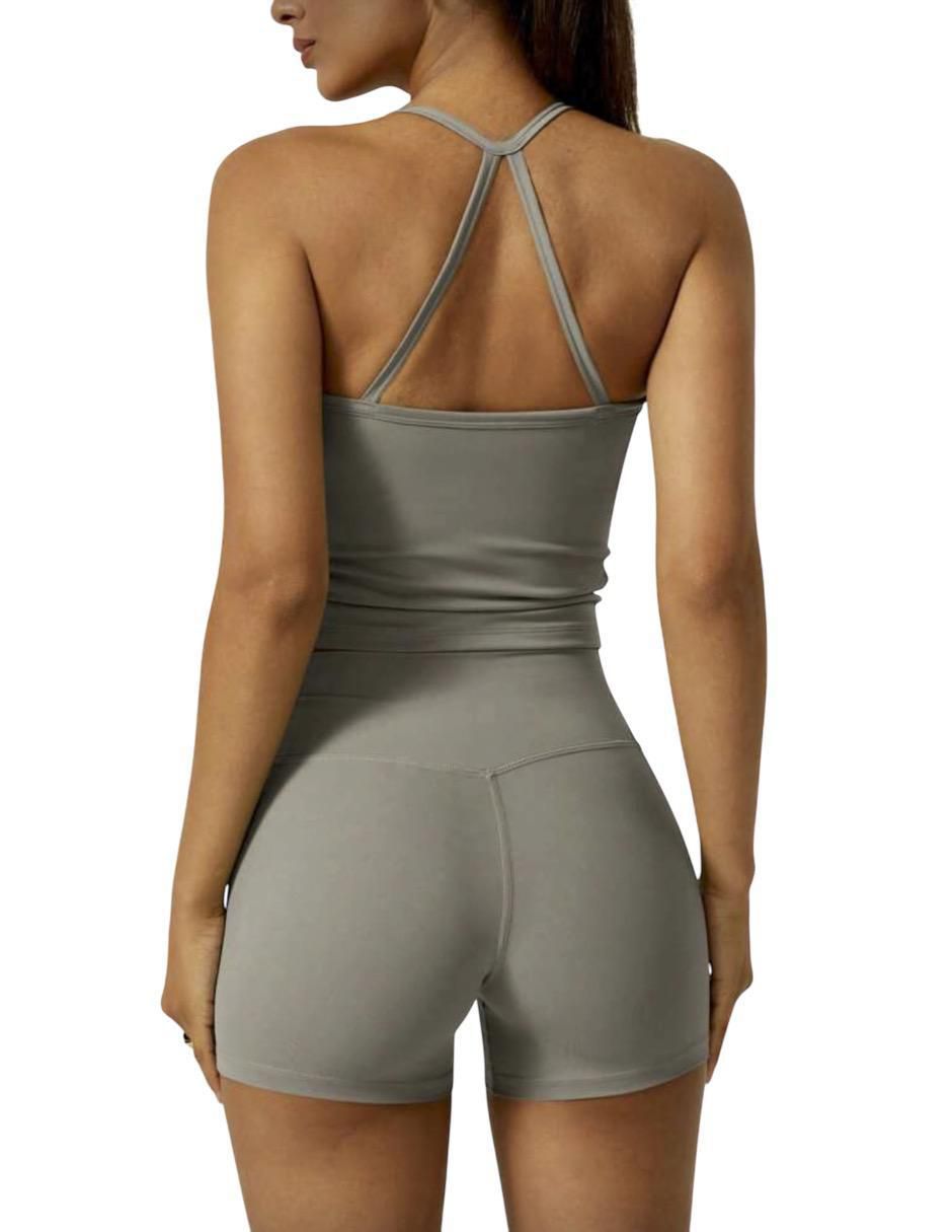 Conjunto deportivo ajustado Tomoloon con elástico para mujer