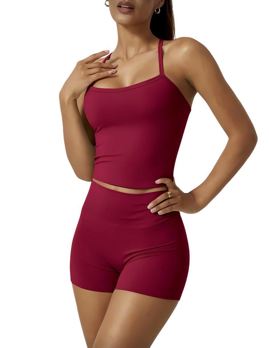 Conjunto deportivo ajustado Tomoloon con elástico para mujer