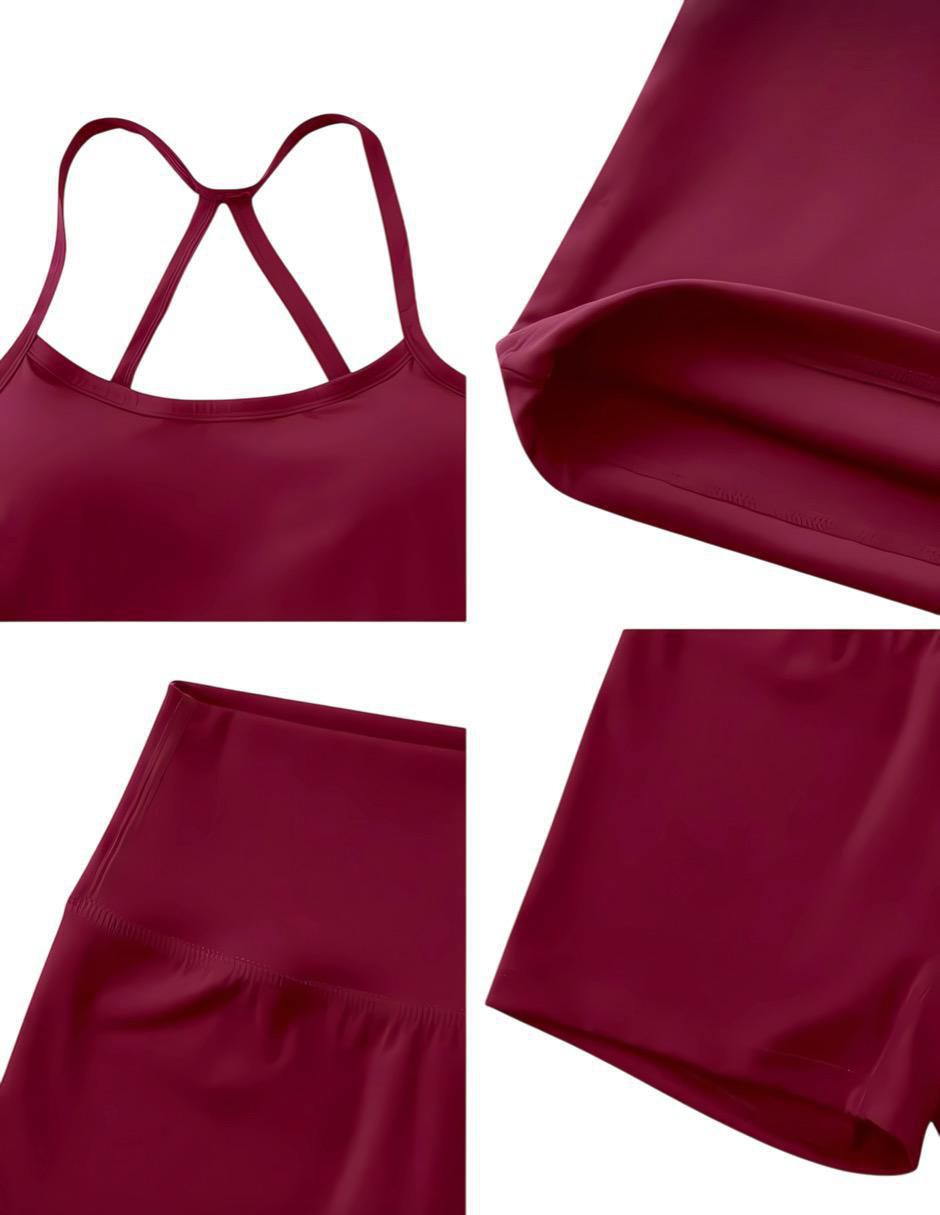 Conjunto deportivo ajustado Tomoloon con elástico para mujer
