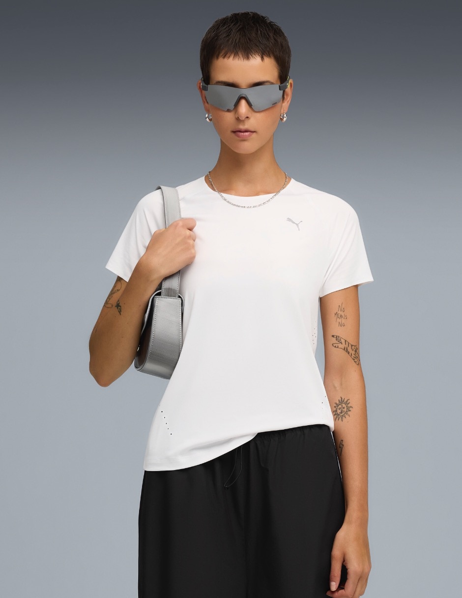 Playera deportiva para correr Puma de mujer