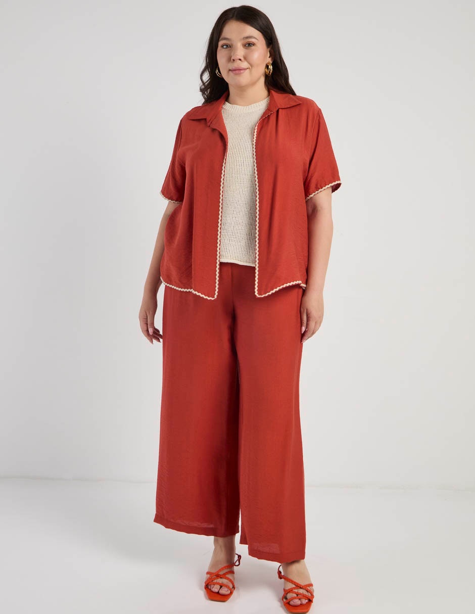 Blusa Map manga corta para mujer