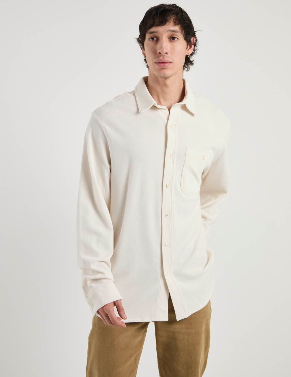 Camisa casual american eagle de algodón manga larga para hombre