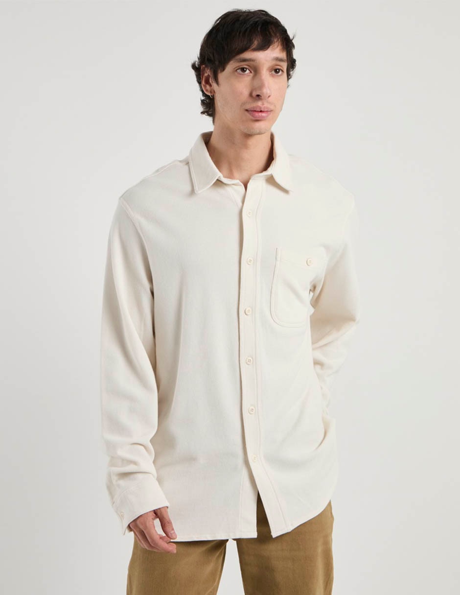Camisa casual american eagle de algodón manga larga para hombre