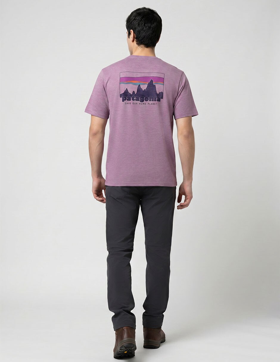 Playera deportiva para outdoor Capilene Cool Daily - '73 Skyline de hombre 2