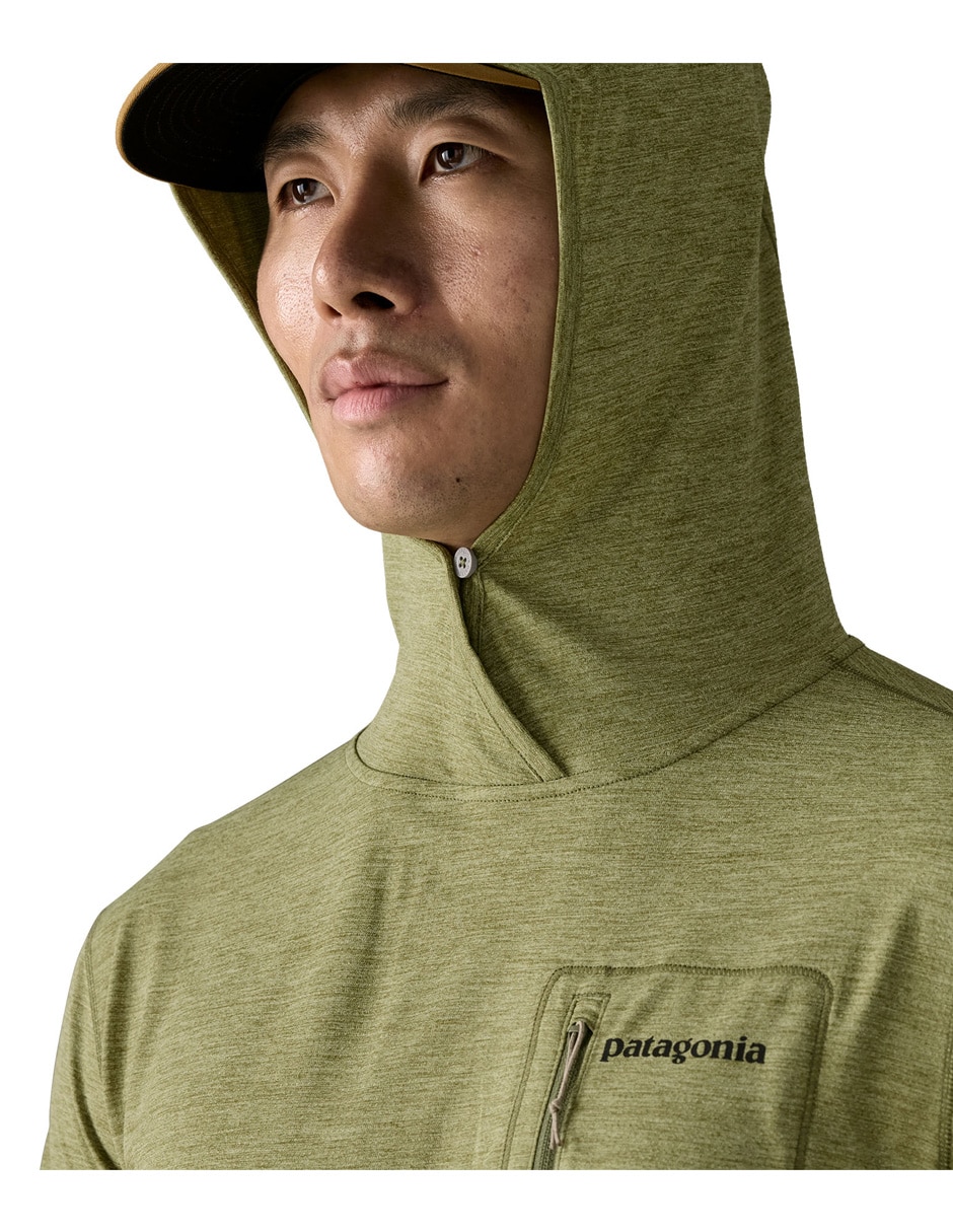 Playera deportiva outdoor Patagonia Capilene Cool Sun - Fitz Roy Trout de hombre