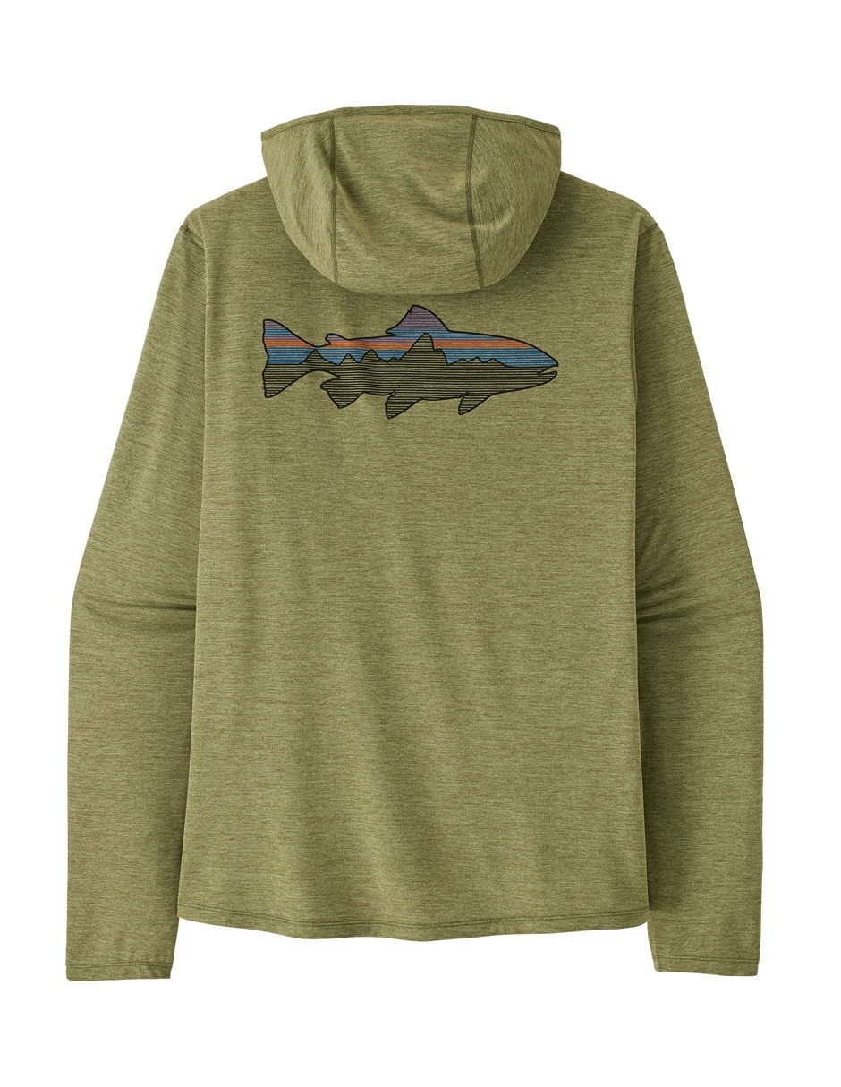 Playera deportiva outdoor Patagonia Capilene Cool Sun - Fitz Roy Trout de hombre