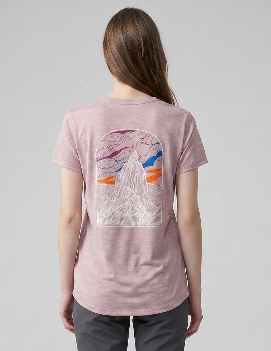 Playera deportiva para senderismo para mujer 2