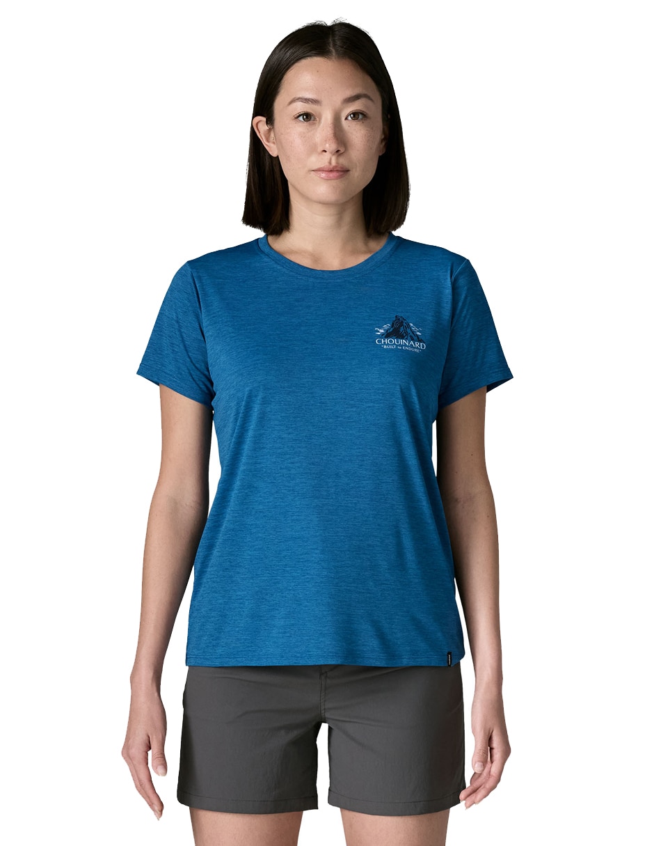 Playera deportiva outdoor Capilene Cool Daily - Chouinard Crest de mujer Playera deportiva outdoor Capilene Cool Daily - Chouinard Crest de mujer