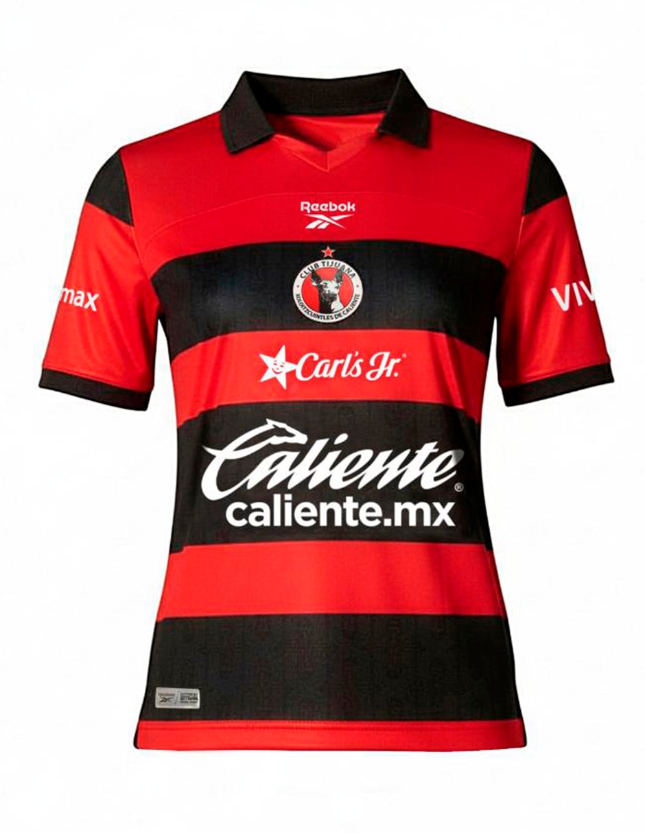Jersey de Club Tijuana local manga corta Reebok para mujer