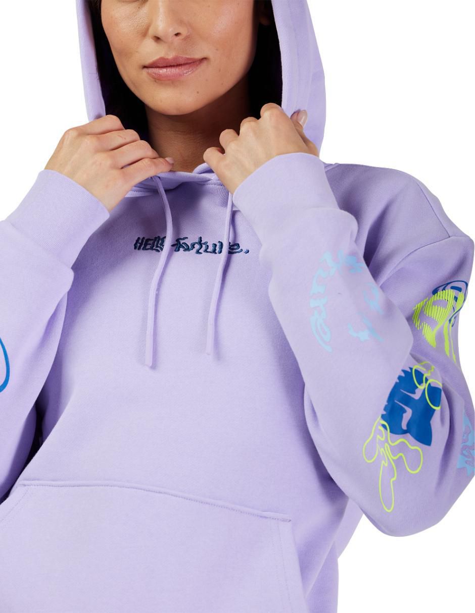 Sudadera Fox Racing Pullover con capucha y bolsa para mujer