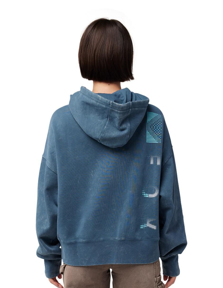 Sudadera Fox Racing Oversized Throttle con capucha y bolsa para mujer