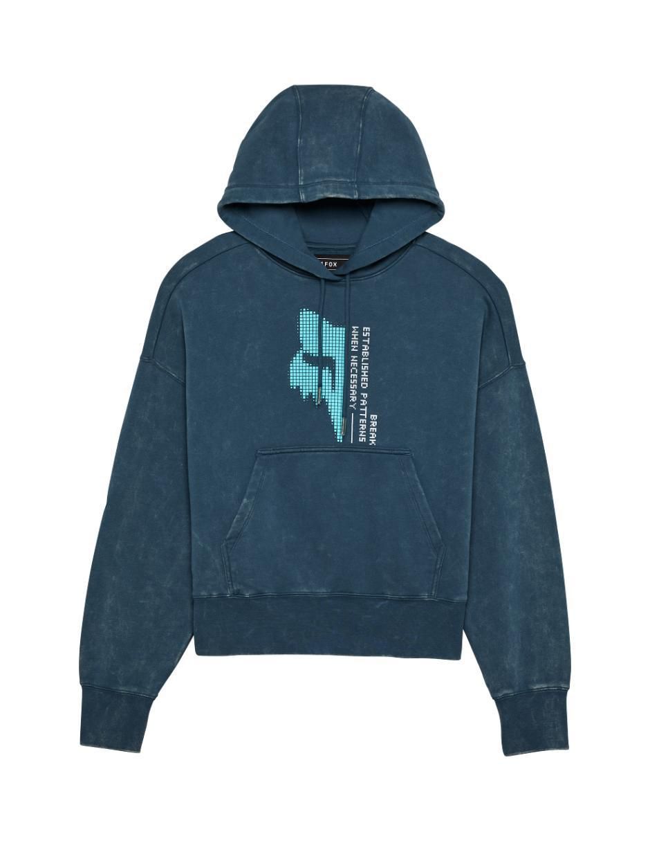 Sudadera Fox Racing Oversized Throttle con capucha y bolsa para mujer