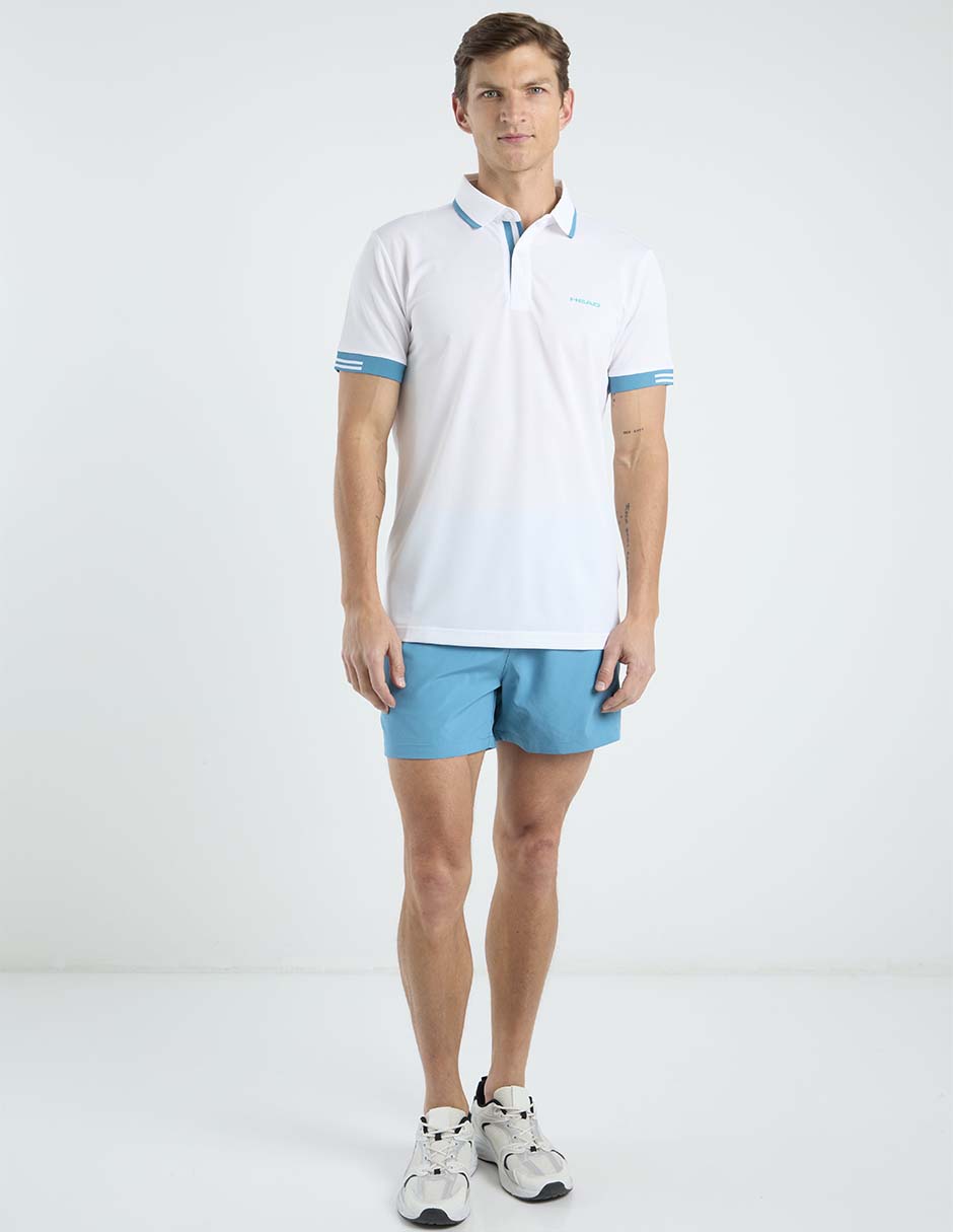 Playera tipo polo pádel Head para hombre