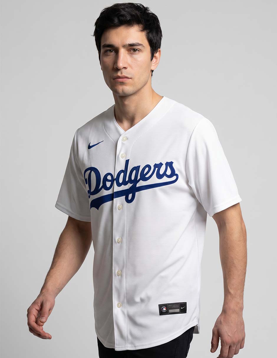 Jersey de Los Ángeles Dodgers Local Authentic de manga corta MLB game para hombre