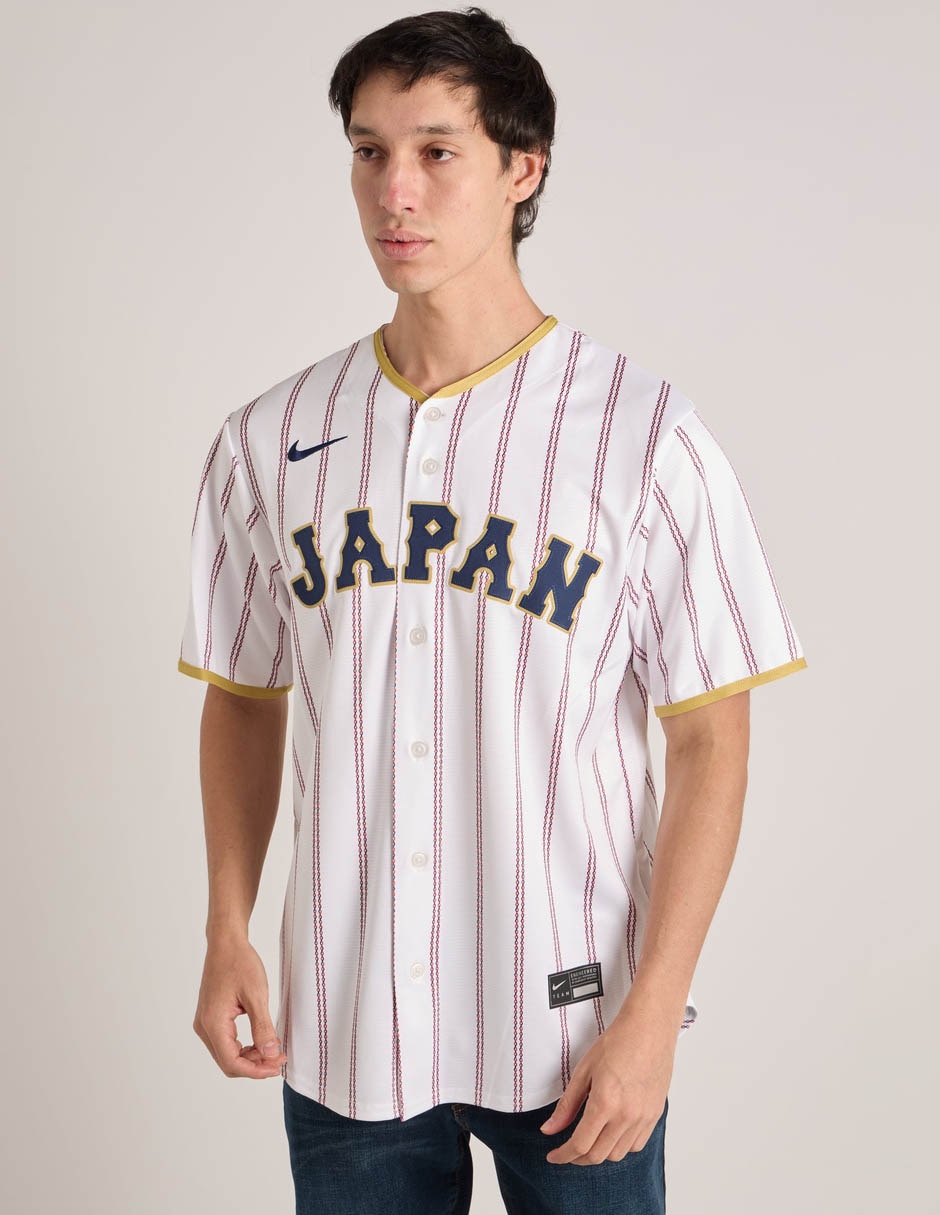 Jersey de wbc local de manga corta mlb game para hombre