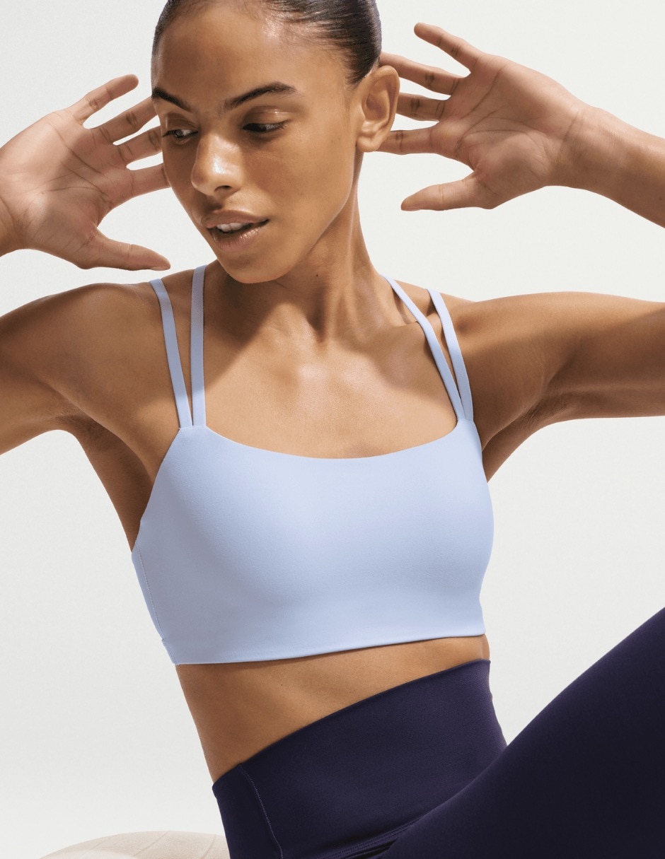 Top deportivo/Set top deportivo W NK DF ZENVY STRAPPY BRA para Entrenamiento Mujer 4