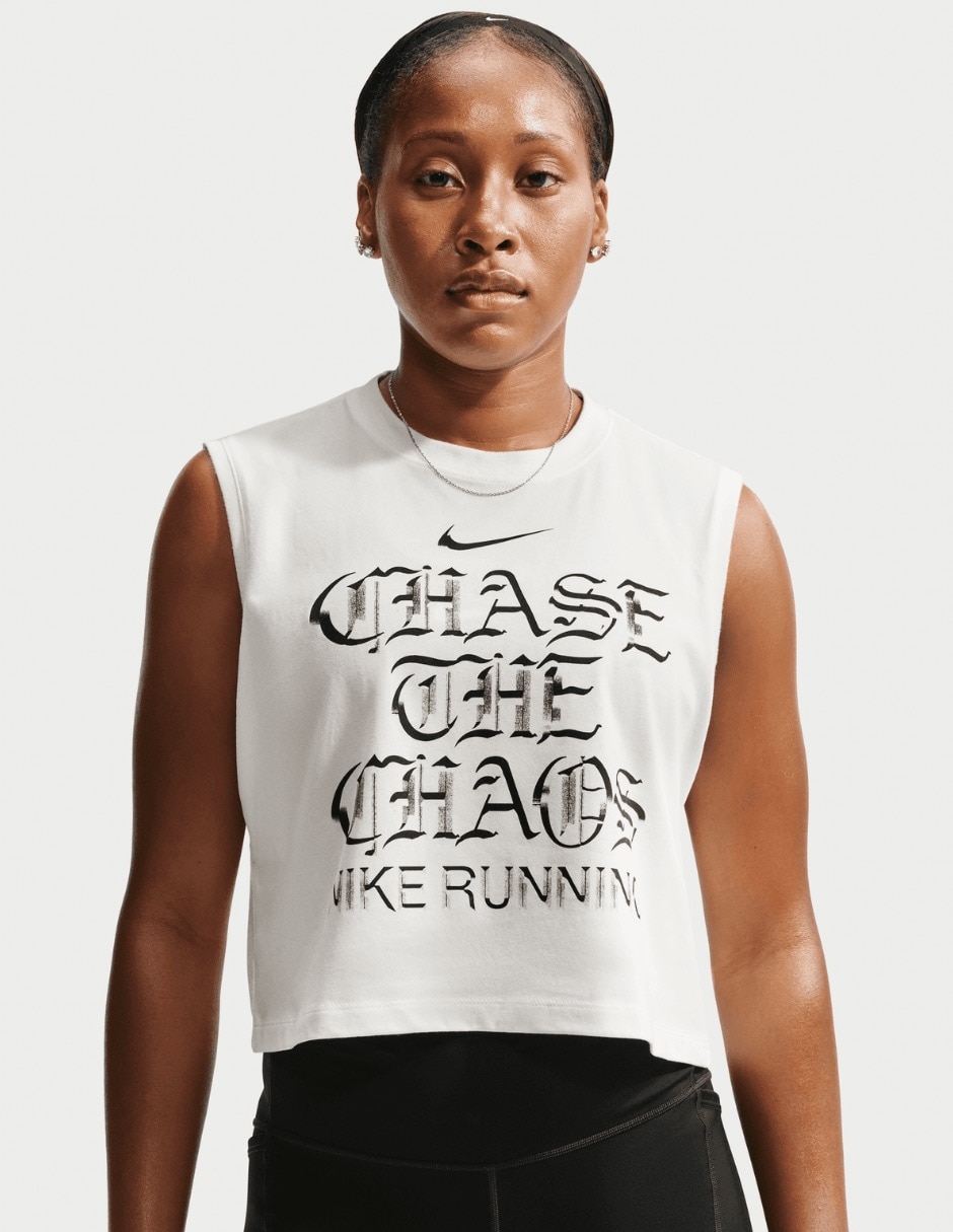Playera para correr W Nk Df Slvls Premium Chaos de mujer Playera para correr W Nk Df Slvls Premium Chaos de mujer