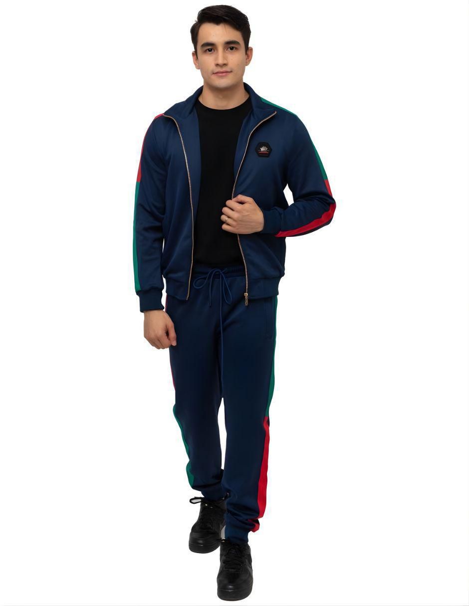 Conjunto deportivo regular con cierre para hombre