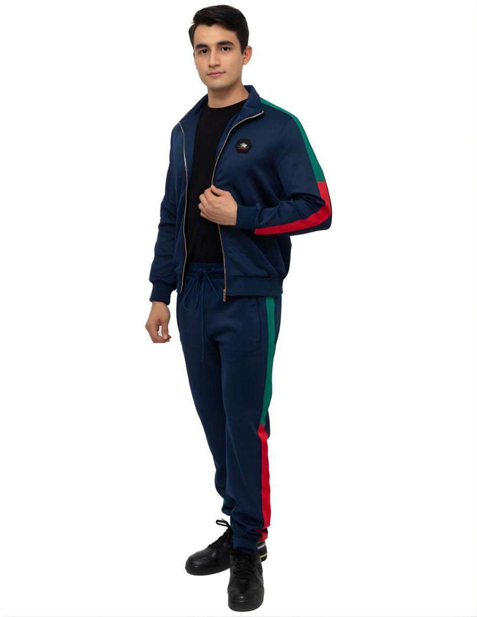 Conjunto deportivo regular con cierre para hombre