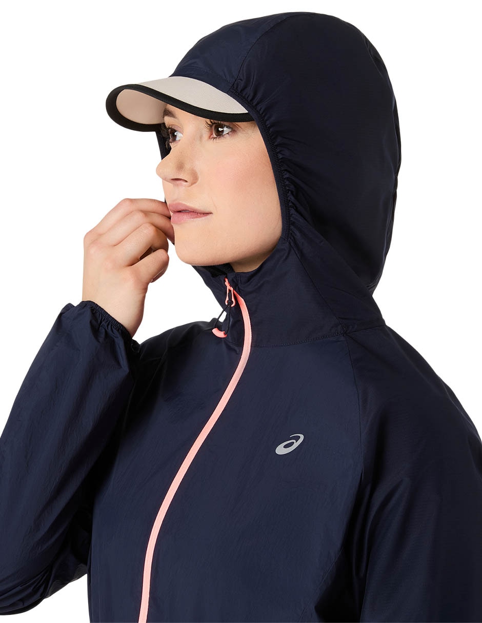 Chamarra para correr Asics Road Packable de mujer