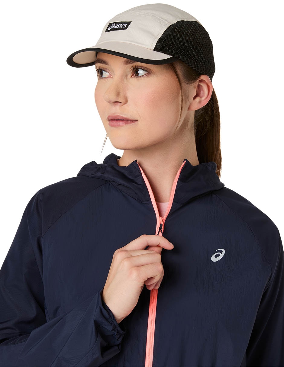 Chamarra para correr Asics Road Packable de mujer