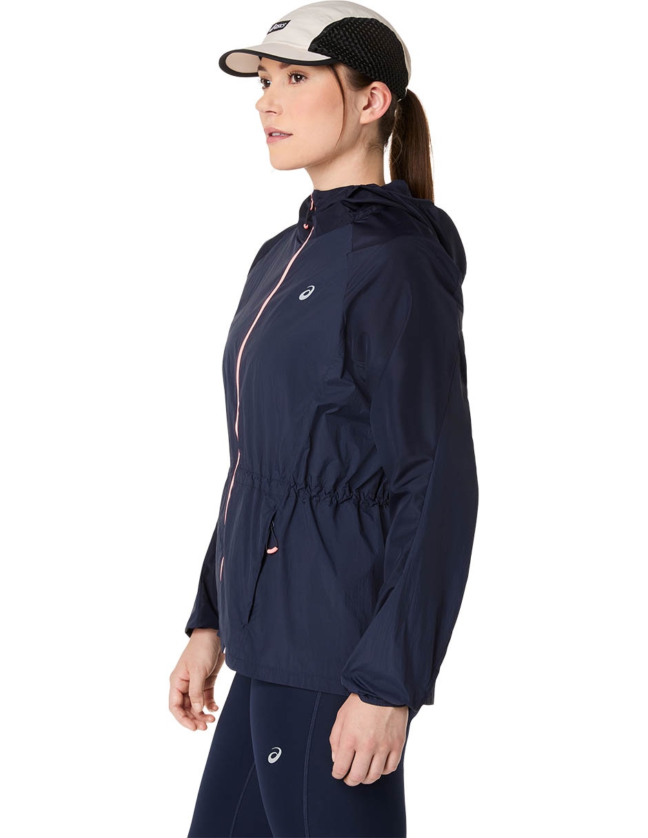 Chamarra para correr Asics Road Packable de mujer