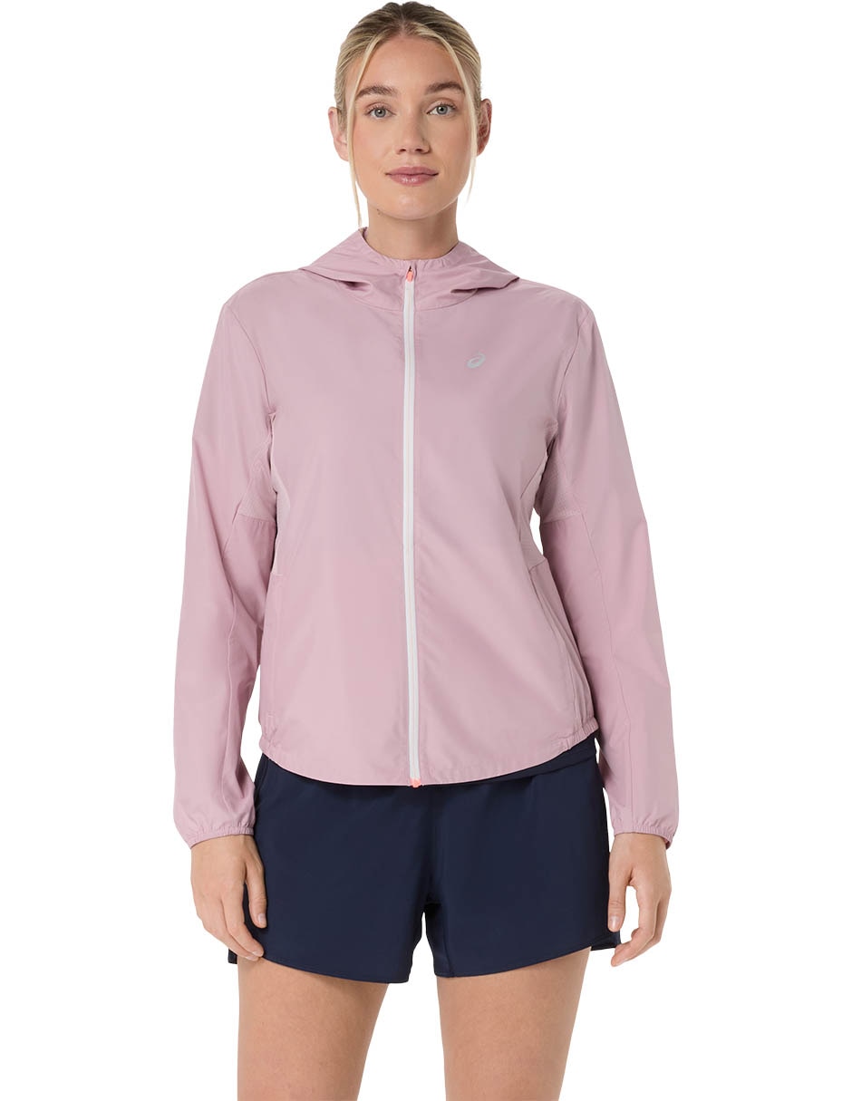 Chamarra para correr Asics Silver de mujer