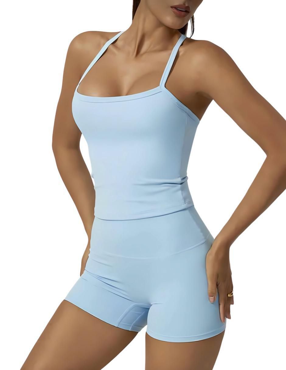 Conjunto deportivo ajustado Tomoloon con elástico para mujer