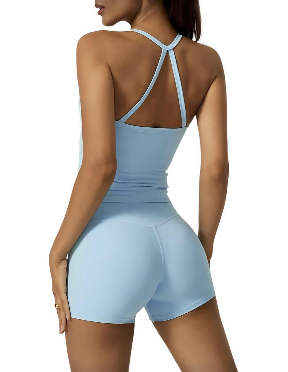 Conjunto deportivo ajustado Tomoloon con elástico para mujer