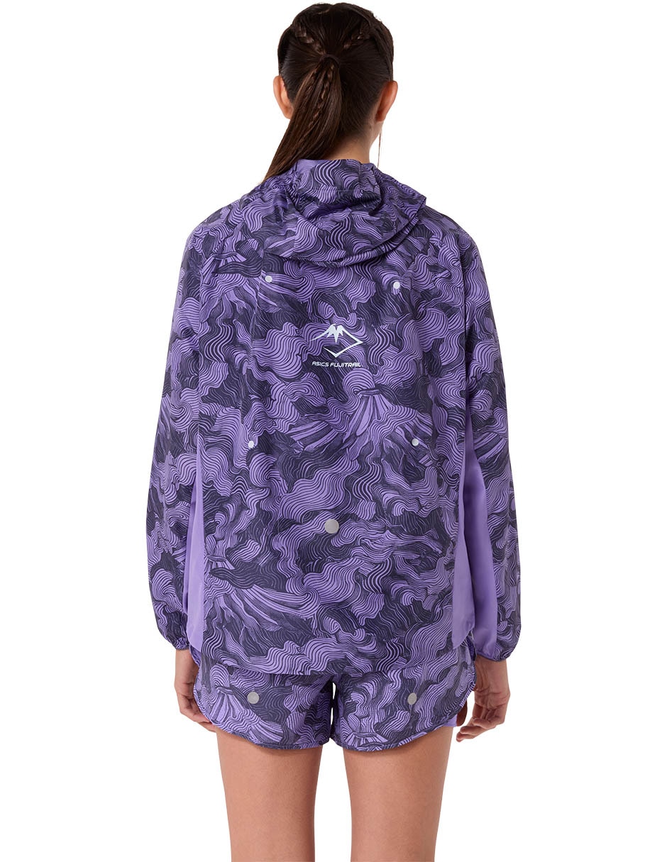 Chamarra para correr Asics de mujer