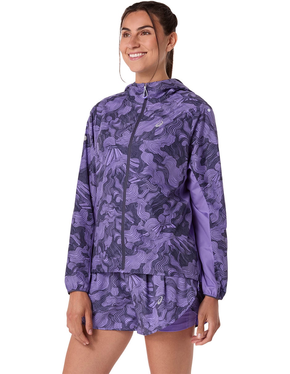 Chamarra para correr Asics de mujer