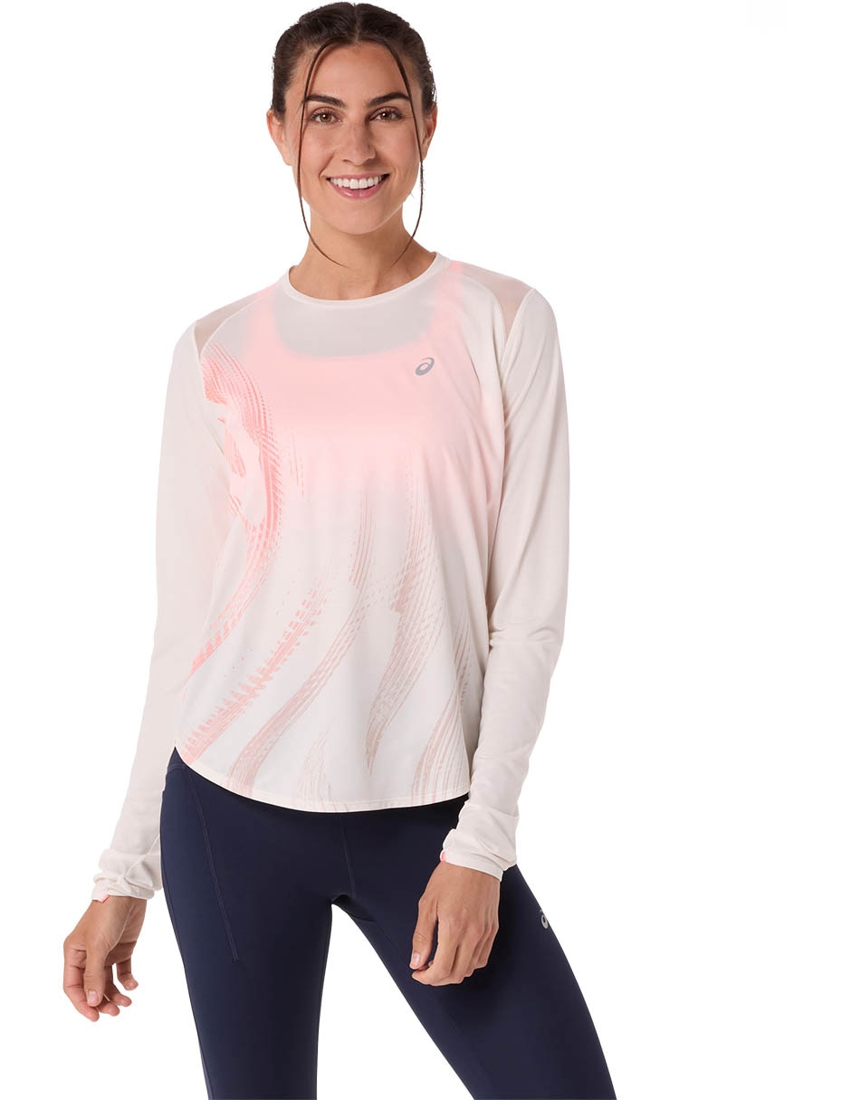 Playera road graphic ls to mujer
