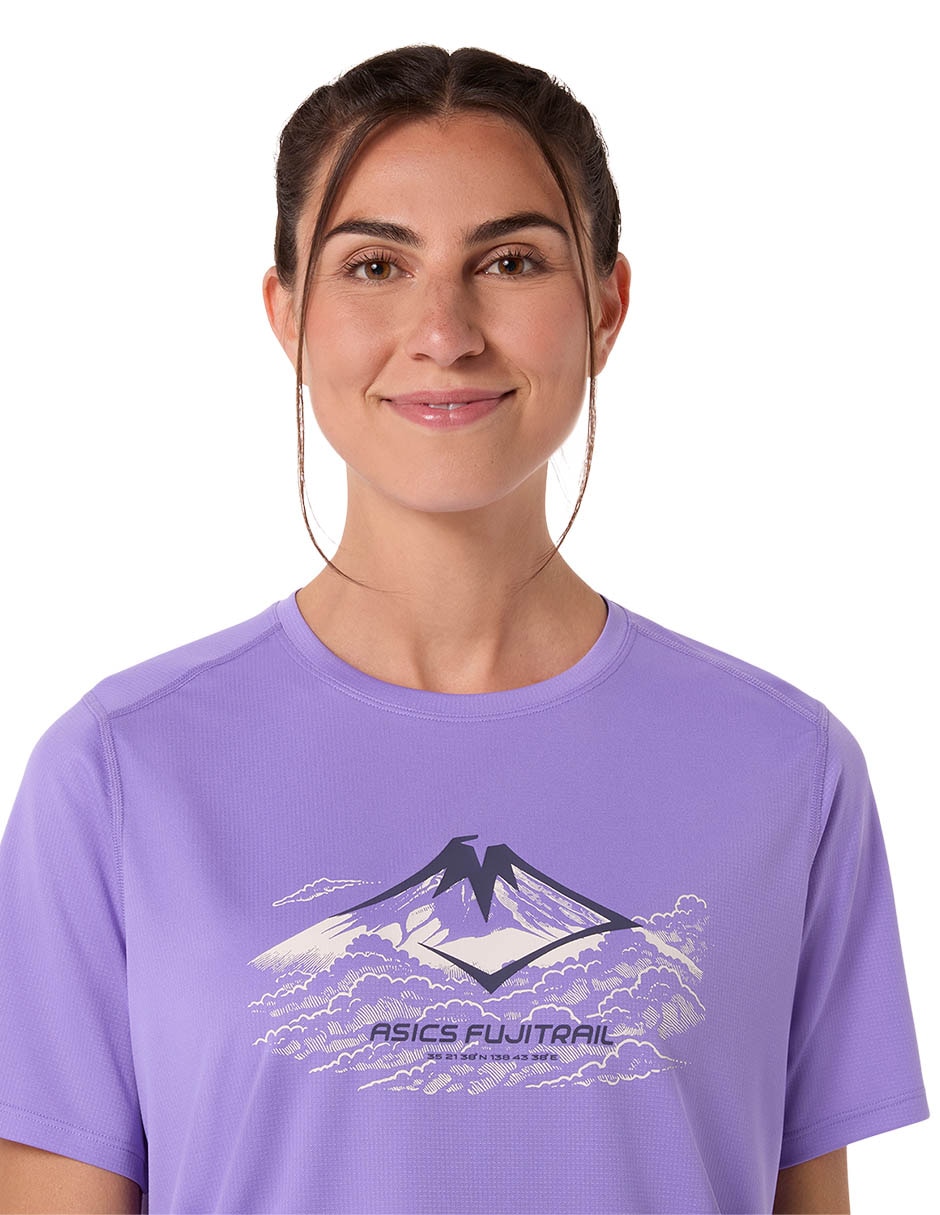 Playera deportiva para correr Asics de mujer