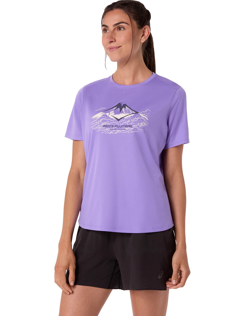 Playera deportiva para correr Asics de mujer