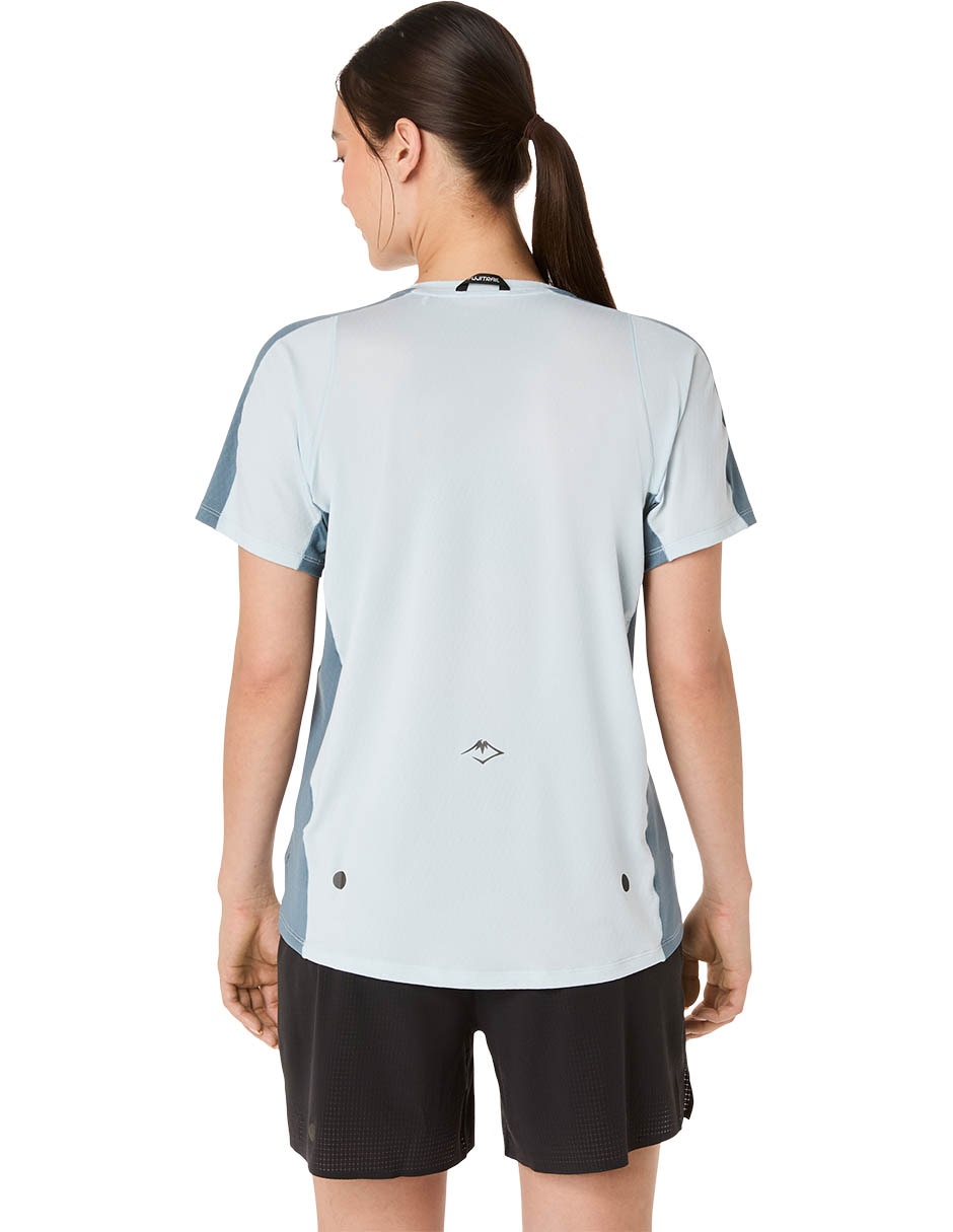 Playera deportiva para correr Asics Fujitrail Elite SS Top de mujer