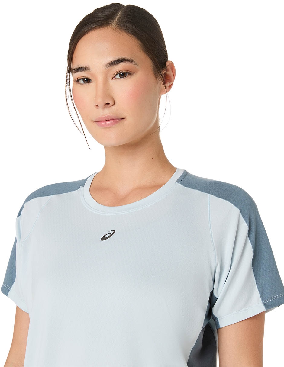 Playera deportiva para correr Asics Fujitrail Elite SS Top de mujer