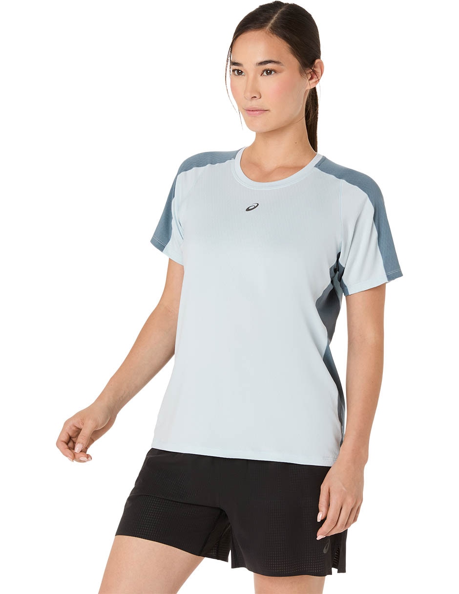 Playera deportiva para correr Asics Fujitrail Elite SS Top de mujer