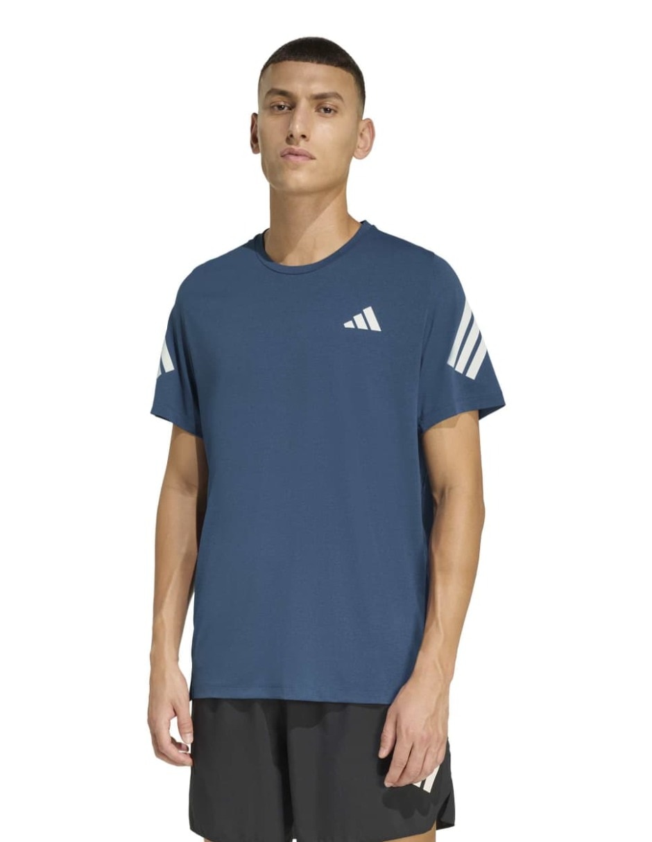 Playera deportiva para correr Adidas de hombre