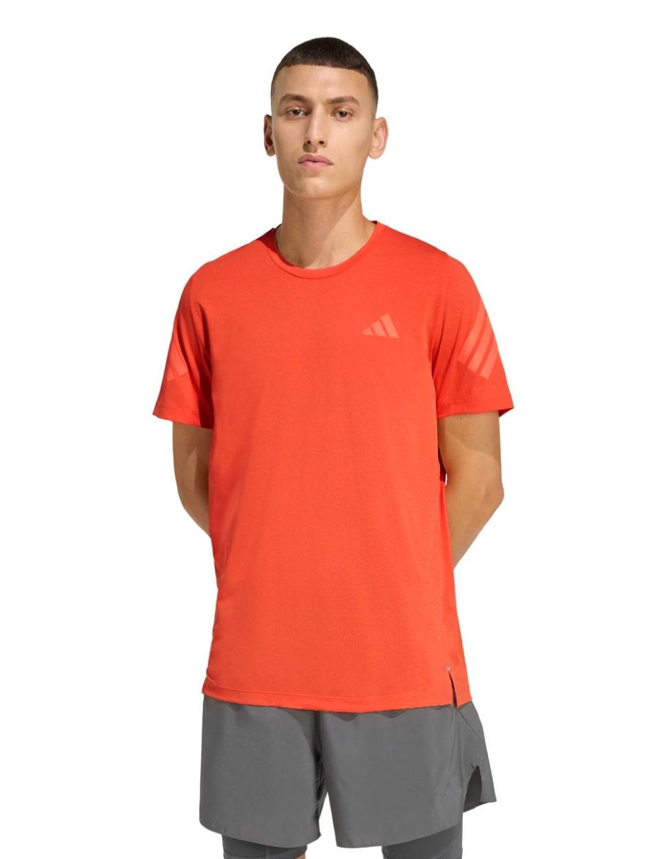 Playera deportiva para correr Adidas de hombre