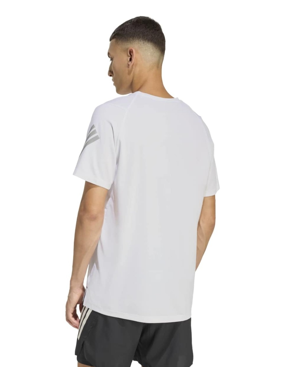 Playera deportiva para correr Adidas de hombre