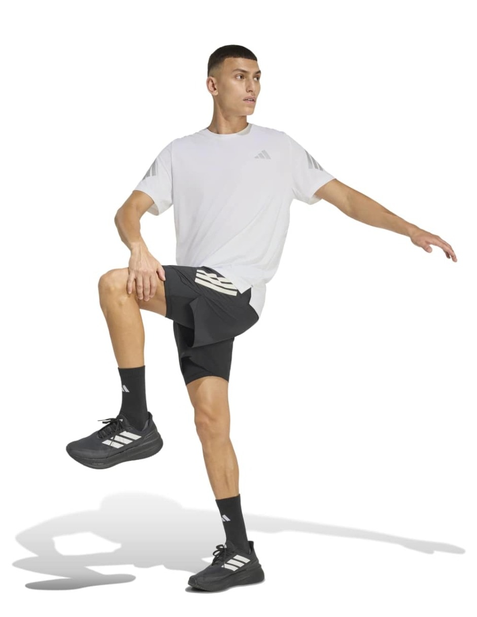 Playera deportiva para correr Adidas de hombre