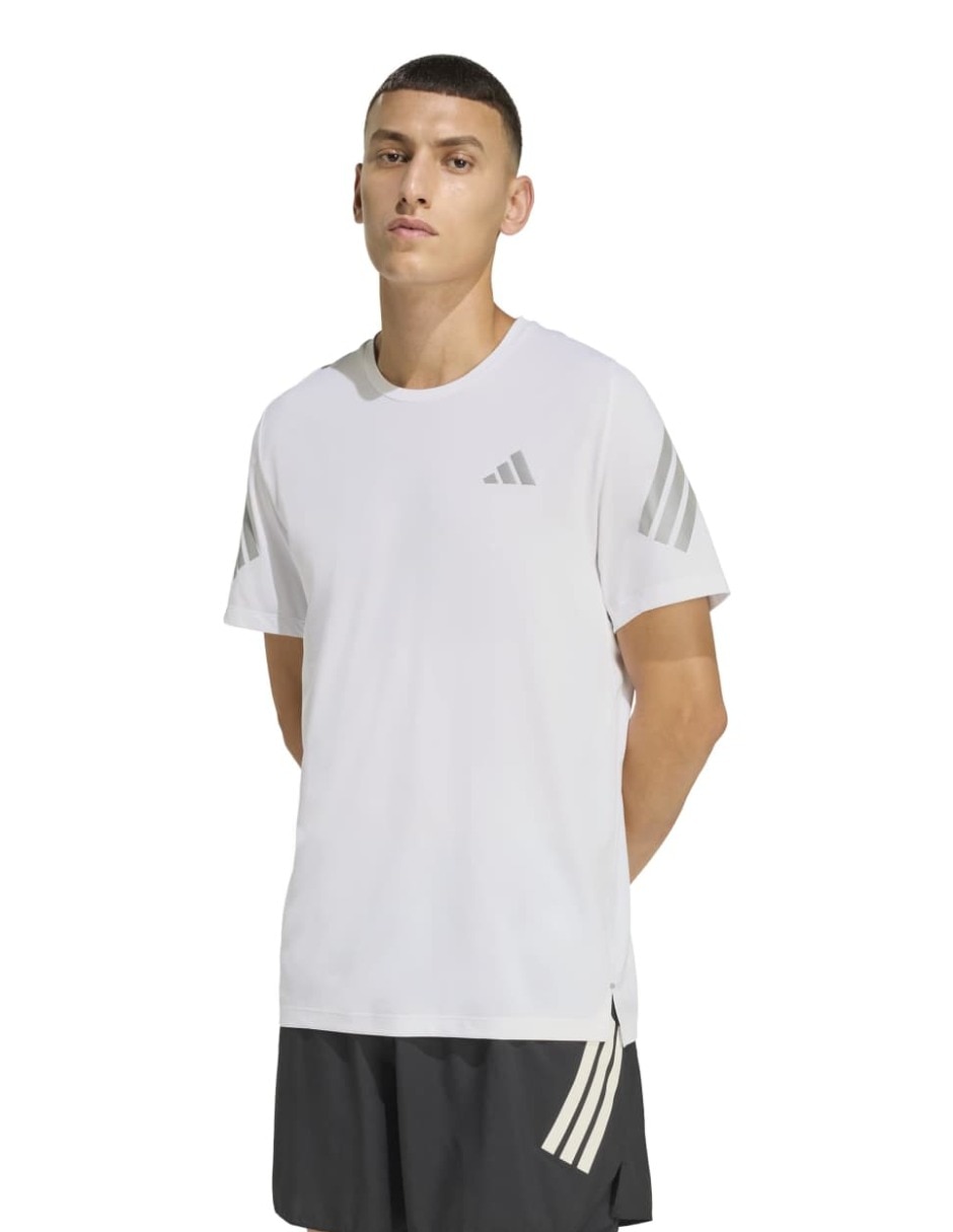 Playera deportiva para correr Adidas de hombre
