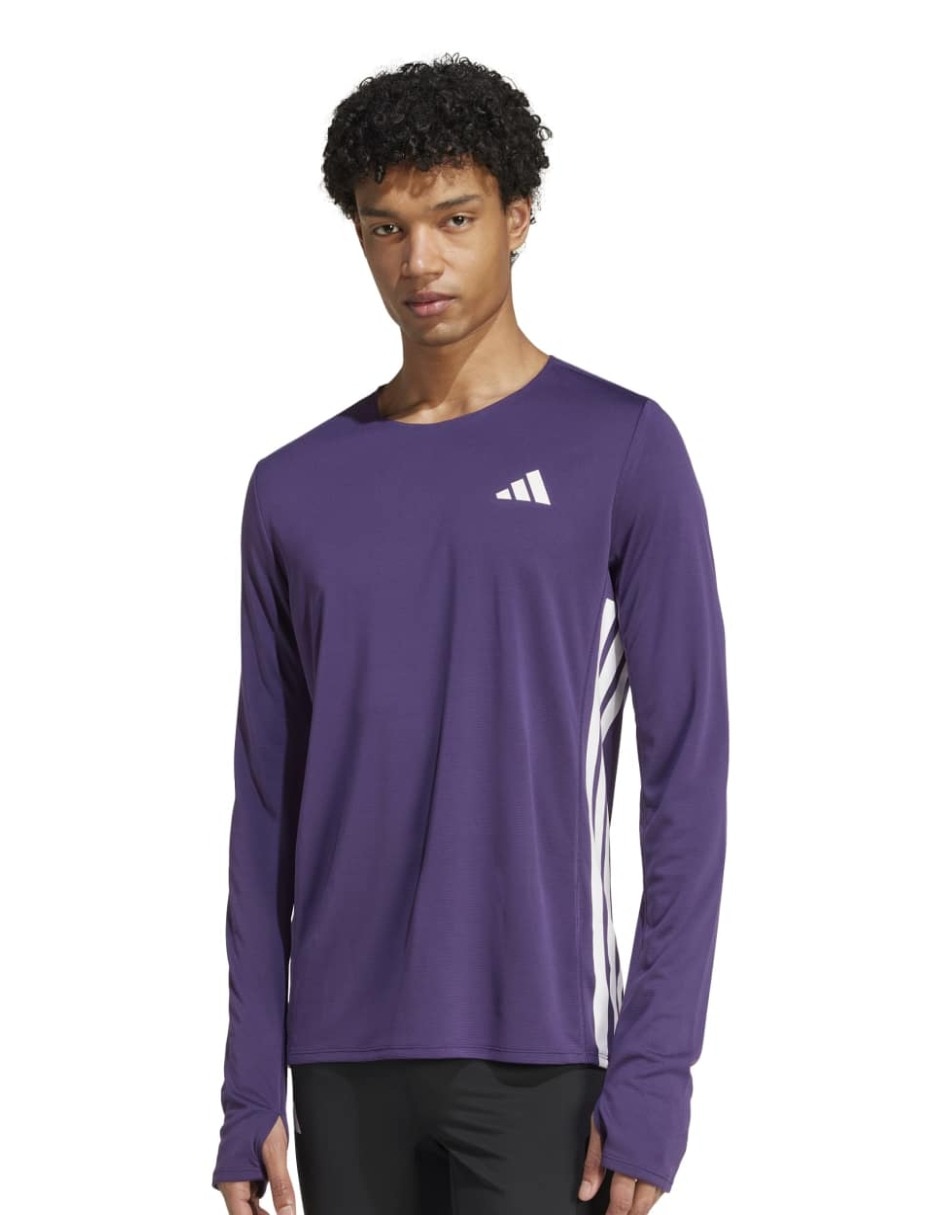 Playera deportiva para correr Adidas de hombre
