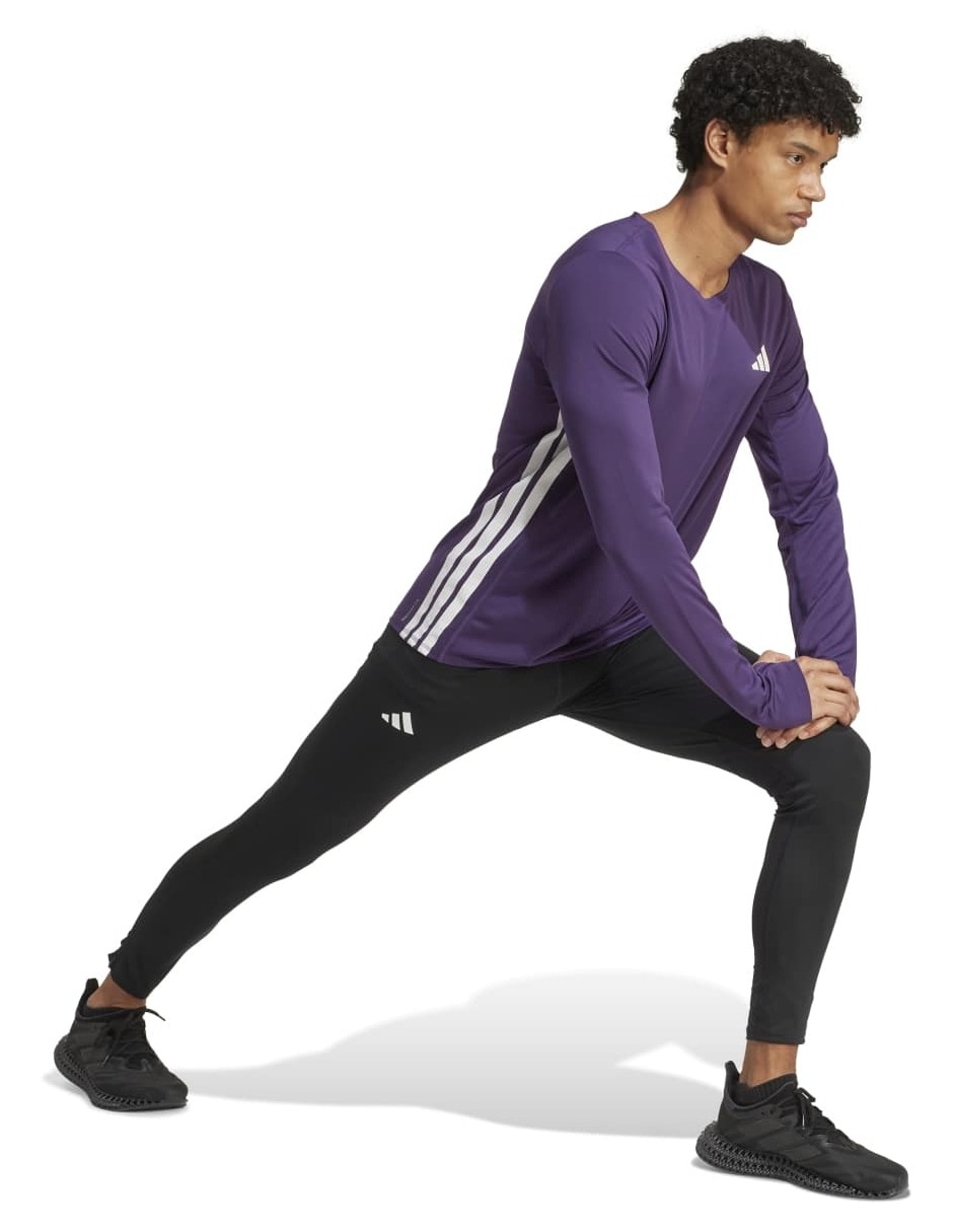 Playera deportiva para correr Adidas de hombre