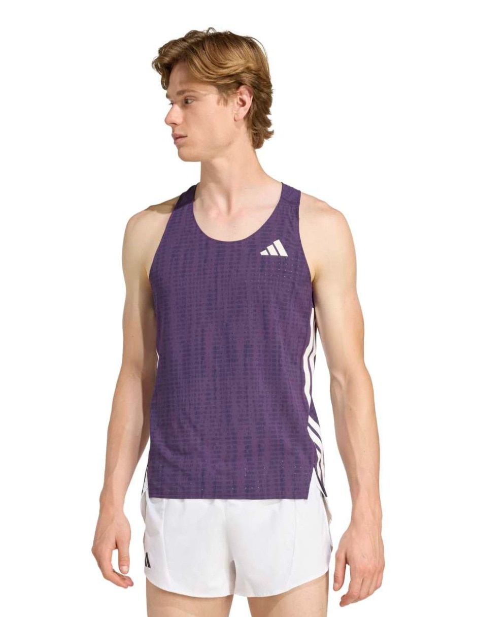 Playera deportiva para correr Adidas de hombre