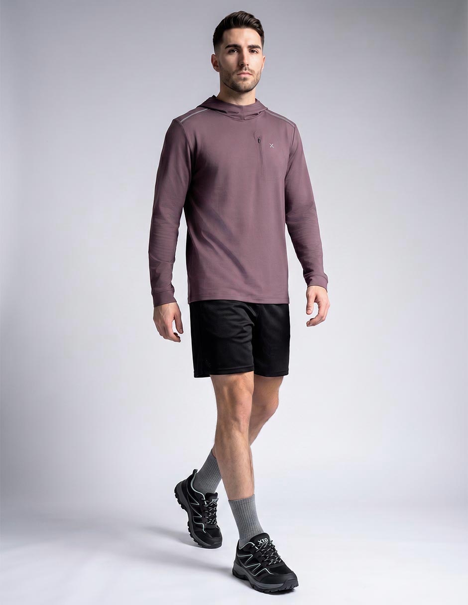 Sudadera para correr con capucha para hombre 3